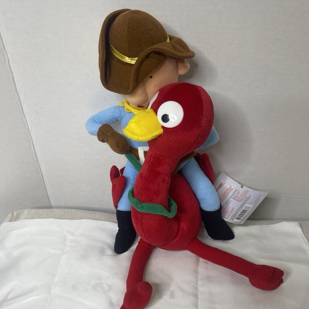CVS Rudolph MISFIT COWBOY Riding Ostrich 18" Plush Toy Vintage Stuffins 1999